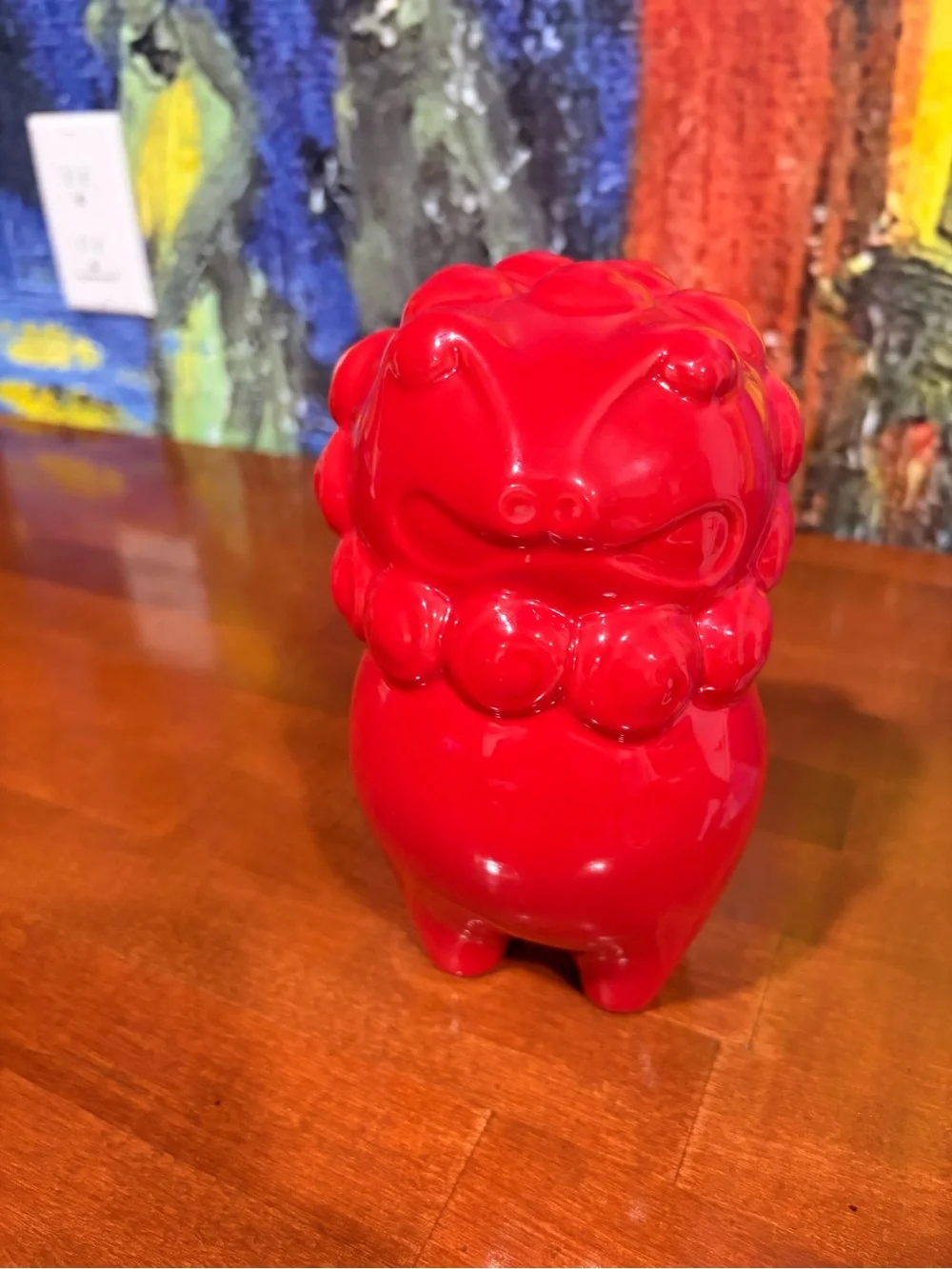 Stunning Vintage-Style Red Foo Dogs / Chinese Guardian Lion + A GIFT 🎁